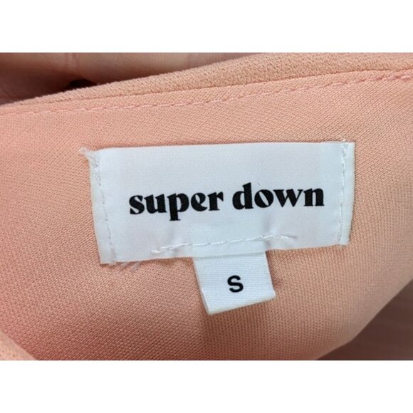 Superdown Brenda Draped Dress Peach Small - Picture 8 of 10